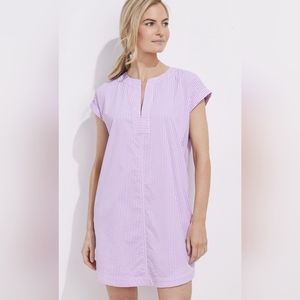 NWT Vineyard Vines Harbor Seersucker Tunic Dress Hypnotic Purple XS